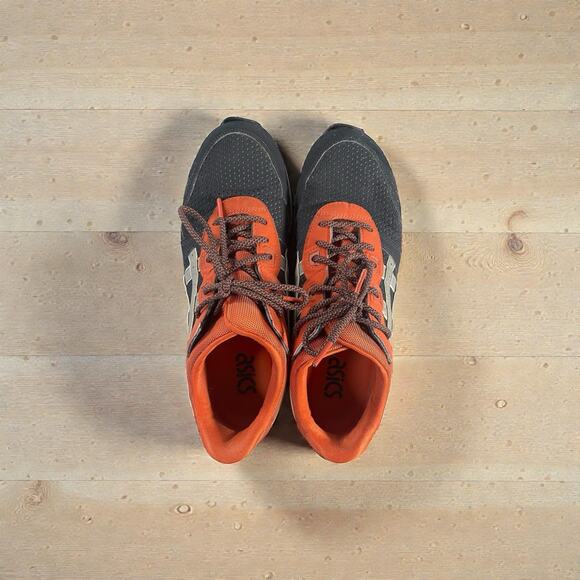 ASICS Gel Lyte III Women’s 8 Indian Ink/Orange Block Pack Split-Tongue Sneakers - Picture 4 of 9